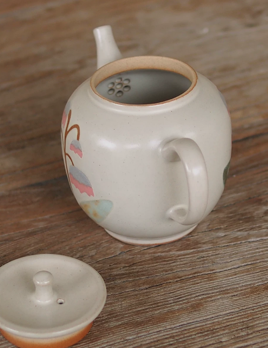 Botanical Harmony Hand-painted Tea Pot Set