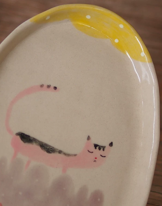 Whale Song Long Ceramic Serving Plate