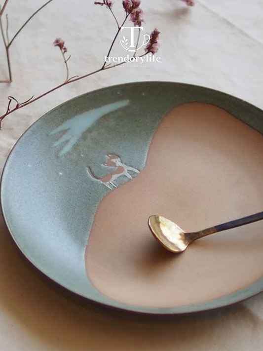 Dreamland Feline Artisan Breakfast Plate