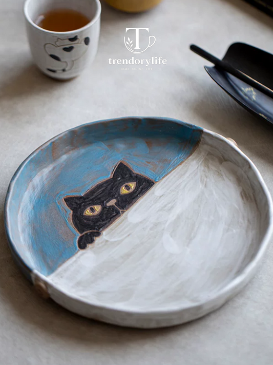 Moonlight Cat Tea Tray Stand