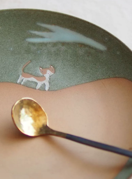 Dreamland Feline Artisan Breakfast Plate